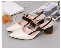 Women's Casual Color Block Point Toe Casual Sandals sku image 13