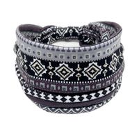 Women's Casual Plaid Flower Cloth Printing Hair Band sku image 16