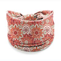 Women's Casual Plaid Flower Cloth Printing Hair Band sku image 6