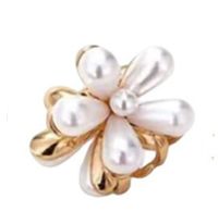 Women's Sweet Flower Arylic Alloy Plating Hair Clip sku image 4