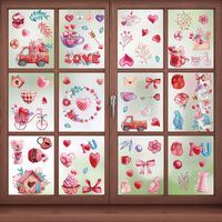 Casual Vacation Color Block Heart Shape Plastic Wallpapers main image 5