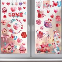 Casual Vacation Color Block Heart Shape Plastic Wallpapers main image 1