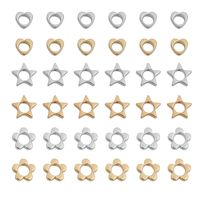 20 Pieces Simple Style Star Heart Shape Flower Ccb Jewelry Accessories main image 5
