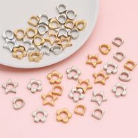 20 Pieces Simple Style Star Heart Shape Flower Ccb Jewelry Accessories main image 4