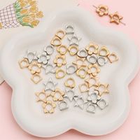 20 Pieces Simple Style Star Heart Shape Flower Ccb Jewelry Accessories main image 3