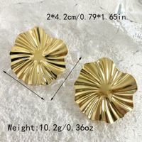 1 Pair Casual Retro Irregular Plating 304 Stainless Steel 14K Gold Plated Ear Studs main image 2