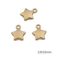 20 Pcs/package Simple Style Star Heart Shape Shell Bbc Jewelry Accessories sku image 27
