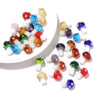 10 PCS/Package 16 * 11mm Glass Mushroom Beads main image 4