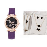Casual Butterfly Buckle Quartz Women's Watches sku image 25
