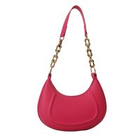 Women's Pu Leather Solid Color Vintage Style Classic Style Dumpling Shape Zipper Shoulder Bag sku image 3