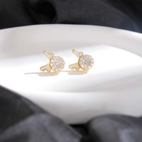 1 Pair Elegant Glam Animal Plating Inlay Stainless Steel Zircon 18k Gold Plated Ear Studs sku image 1