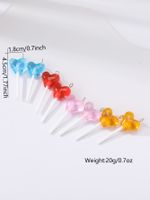 8 Pieces Cute Planet Heart Shape Candy Resin Irregular Rope Chain Jewelry Accessories sku image 15