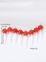 8 Pieces Cute Planet Heart Shape Candy Resin Irregular Rope Chain Jewelry Accessories sku image 7