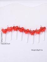 8 Pieces Cute Planet Heart Shape Candy Resin Irregular Rope Chain Jewelry Accessories sku image 13