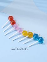 8 Pieces Cute Planet Heart Shape Candy Resin Irregular Rope Chain Jewelry Accessories sku image 14