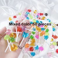 8 Pieces Cute Planet Heart Shape Candy Resin Irregular Rope Chain Jewelry Accessories sku image 23