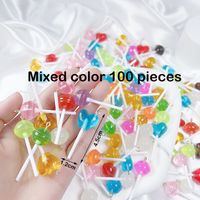 8 Pieces Cute Planet Heart Shape Candy Resin Irregular Rope Chain Jewelry Accessories sku image 25
