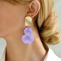 1 Pair Elegant Luxurious Sweet Petal Alloy Dangling Earrings main image 10