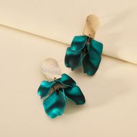 1 Pair Elegant Luxurious Sweet Petal Alloy Dangling Earrings sku image 3