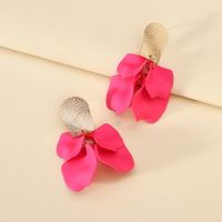 1 Pair Elegant Luxurious Sweet Petal Alloy Dangling Earrings sku image 4