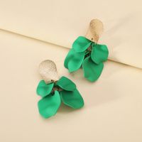 1 Pair Elegant Luxurious Sweet Petal Alloy Dangling Earrings sku image 8