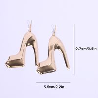 1 Pair Sexy Simple Style High Heel Plating Iron Drop Earrings main image 2