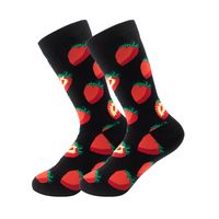 Women's Casual Color Block Cotton Polyester Crew Socks A Pair sku image 2