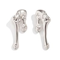 1 Pair Exaggerated Simple Style Classic Style Irregular Three-dimensional Thick Alloy Ear Studs main image 5