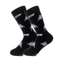 Women's Casual Color Block Cotton Polyester Crew Socks A Pair sku image 3