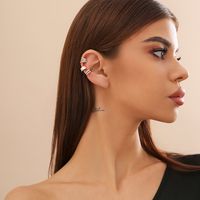 1 Set Casual Simple Style Classic Style Round Irregular Three-dimensional Iron Ear Cuffs main image 5