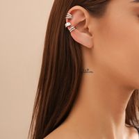 1 Set Casual Simple Style Classic Style Round Irregular Three-dimensional Iron Ear Cuffs sku image 1