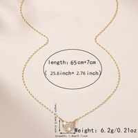Sweet Heart Shape Alloy Inlay Artificial Diamond Women's Pendant Necklace main image 2
