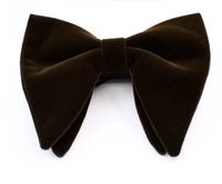 Elegant Solid Color Bow Knot Velvet Men's Tie sku image 3