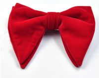 Elegant Solid Color Bow Knot Velvet Men's Tie sku image 8