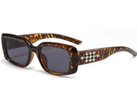 Hip-hop Solid Color Ac Square Full Frame Women's Sunglasses sku image 3