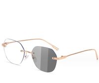 Simple Style Gradient Color Pc Square Frameless Optical Glasses main image 4