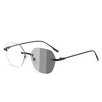 Simple Style Gradient Color Pc Square Frameless Optical Glasses main image 1