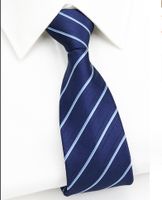 Business Stripe Arrow Polyester Men's Tie sku image 1
