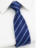 Business Stripe Arrow Polyester Men's Tie sku image 3
