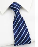 Business Stripe Arrow Polyester Men's Tie sku image 4