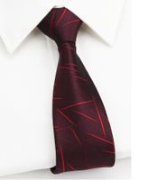 Business Stripe Arrow Polyester Men's Tie sku image 12