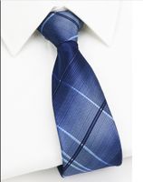 Business Stripe Arrow Polyester Men's Tie sku image 13
