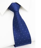 Business Stripe Arrow Polyester Men's Tie sku image 15