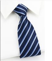 Business Stripe Arrow Polyester Men's Tie sku image 19