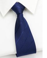 Business Stripe Arrow Polyester Men's Tie sku image 22