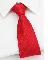 Business Stripe Arrow Polyester Men's Tie sku image 23