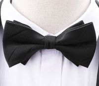 Simple Style Solid Color Bow Knot Polyester Men's Tie sku image 28