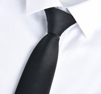 Elegant Solid Color Polyester Yarn Unisex Tie sku image 3