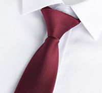 Elegant Solid Color Polyester Yarn Unisex Tie sku image 4