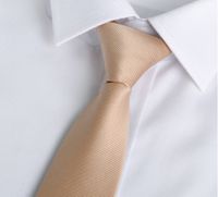 Elegant Solid Color Polyester Yarn Unisex Tie sku image 6